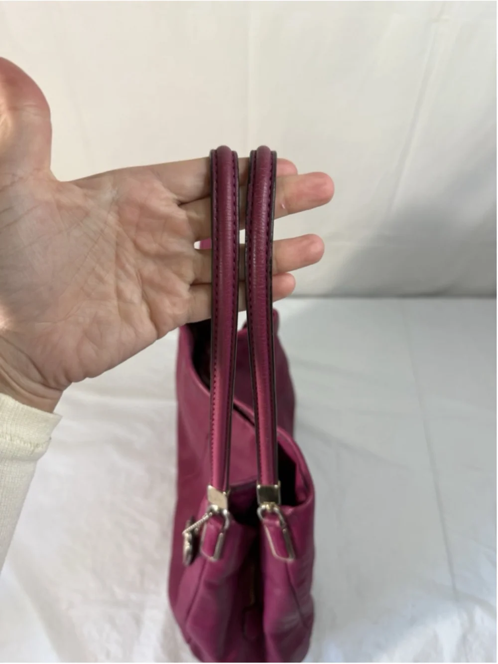 Coach Phoebe Shoulder Bag Pebble Leather 26224 magenta
